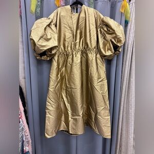 Kika Vargas Metallic Dress